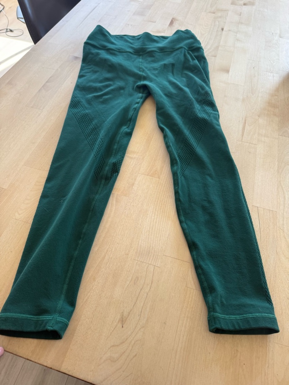 Athleta Forest Green Seam-Detail Leggings